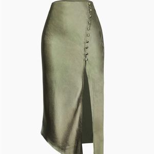 Micas NWT satin asymmetrical skirt - size M